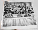 Fotografie anii 1970 ofiteri romani - medici - intrunire - congres