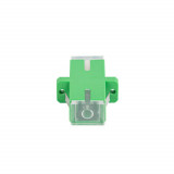 Cumpara ieftin Adaptor retea fibra optica cu conectori SC APC, Lanberg 43380, SM SIMPLEX, cu capace transparente, verde