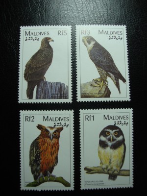 MALDIVE PASARI DE PRADA SERIE MNH foto