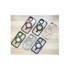 Husa Clear Magnetic Case Apple iPhone 13 Pro Roz foto