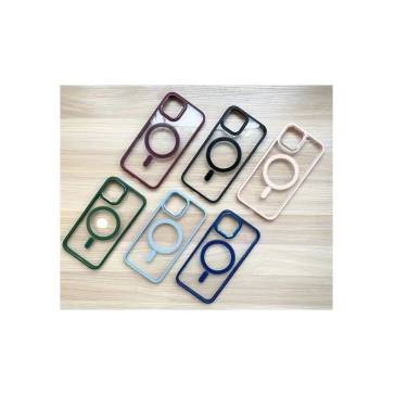 Husa Clear Magnetic Case Apple iPhone 12 Albastru Inchis foto