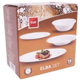 Set de farfurii Elba, 19 piese
