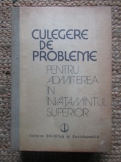 CULEGERE DE PROBLEME PENTRU ADMITEREA IN INVATAMANTUL SUPERIOR - Brinzanescu
