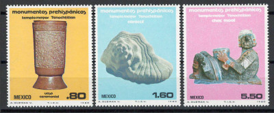 Mexic 1980 MNH - Monumente nationale prehispanice, nestampilat (b) foto