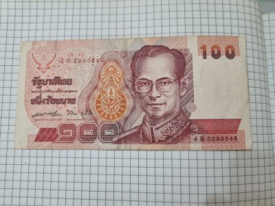 bancnota thailanda 100 b 1994 foto
