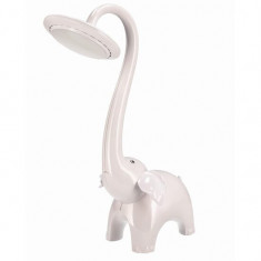 Lampa de birou, Jumi, model elefant, lumina LED reglabila, alb, 9x38 cm GartenVIP DiyLine