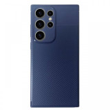 Devia Husa Carbon Fiber Texture Shockproof Samsung Galaxy S23 Ultra Albastru