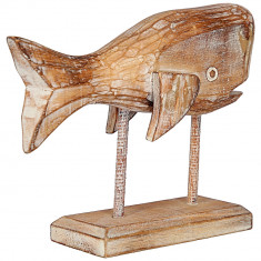 Obiect decorativ cu temanica marina Balena cu stativ, XL