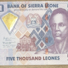 ﻿SIERRA LEONE 5.000 LEONES / 2021. UNC.