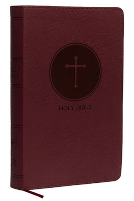 NKJV, Deluxe Gift Bible, Imitation Leather, Burgundy, Red Letter Edition foto