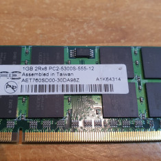 Ram Laptop AE 1GB DDR2 PC2-5300S AET760SD00-30DA98Z