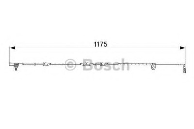 Senzor de avertizare,uzura placute de frana LAND ROVER DISCOVERY III (LA, TAA) (2004 - 2009) BOSCH 1 987 473 032 foto