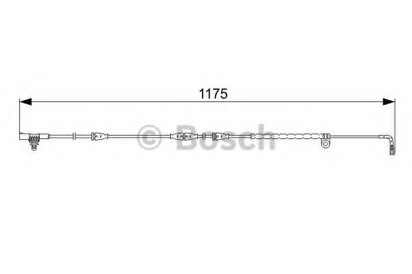 Senzor de avertizare,uzura placute de frana LAND ROVER DISCOVERY III (LA, TAA) (2004 - 2009) BOSCH 1 987 473 032