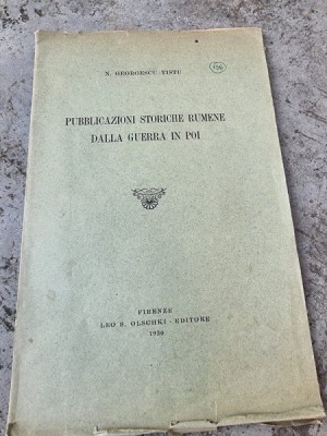 N. Georgescu-Tistu - Pubblicazioni Storiche Rumene dalla Guerra in poi foto