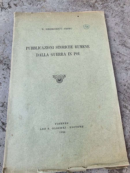 N. Georgescu-Tistu - Pubblicazioni Storiche Rumene dalla Guerra in poi