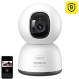 CAMERA IP Interior Baseus P1 Lite, 2K, 2304 x 1296, unghi pana la 360 grade, wireless, slot SD card, S0TV002132 (timbru verde 0.8 lei) - 6932172662394