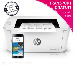 Imprimanta HP LaserJet Pro M15w monocrom, Wireless, format A4, print smartphone foto