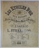 LES ETOLIES D &#039; OR , POLKA pour piano par L. STREABBOG , CCA. 1900 , PARTITURA