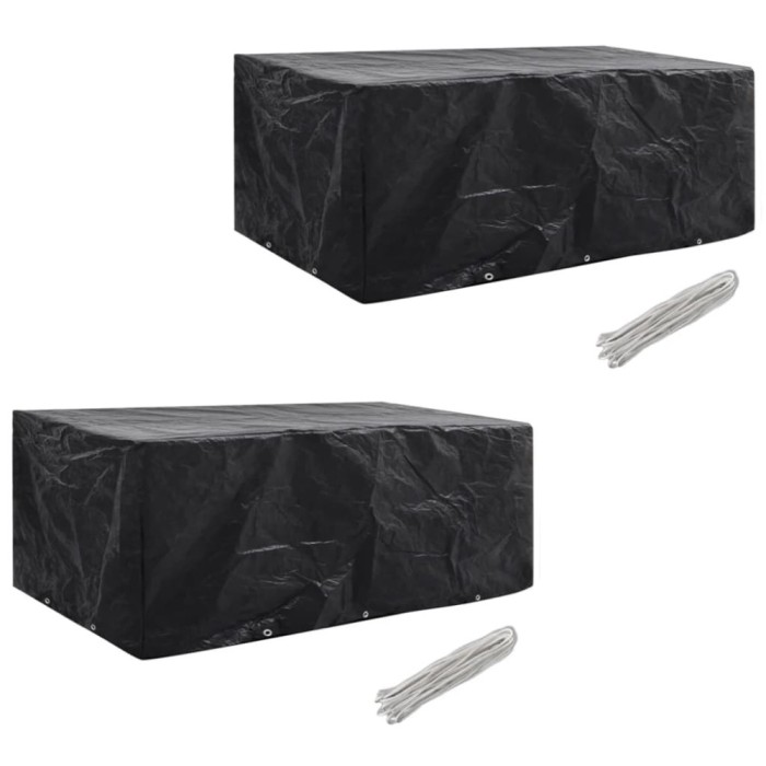 Gossi huse mobilier gradina, 2 buc, 8 persoane, 229x113 cm poliratan