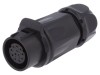 Conector circular LUTRONIC 20mm, 12 pini, IP67, 5A, 500V, placare aur