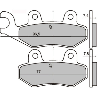 Placute frana fata sinter Peugeot LXr 125cc 2010&amp;amp;gt; Cod Produs: MX_NEW 225101423RM foto