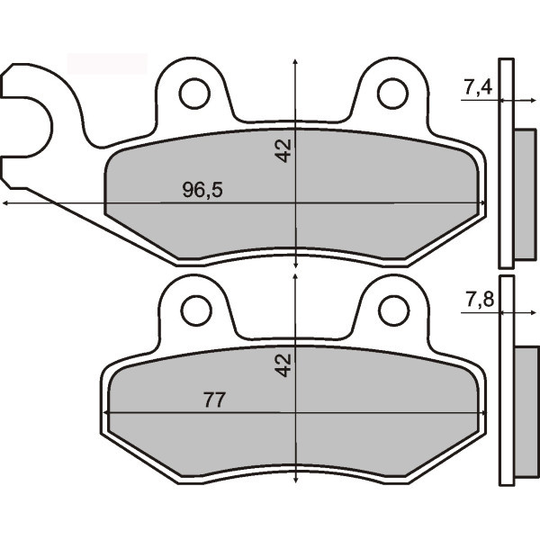 Placute frana fata sinter Peugeot LXr 125cc 2010&amp;gt; Cod Produs: MX_NEW 225101423RM