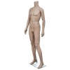 Manechin Barbatesc Bej fara Cap, 176cm, Baza Sticla, Umeri 47cm, Bust 94.5cm, Talie 75cm, Sold 96cm, PE Ecologic, Suport Aluminiu