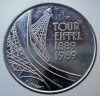 7.811 FRANTA TOUR EIFFEL 5 FRANCS FRANCI 1989, Europa, Cupru-Nichel