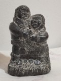 Cumpara ieftin LICHIDARE ! Sculptura inuita, artist Edmund Wolf Canada, 1970 *