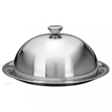 Clopot Servire Excellent Houseware, inox, 30cm, Argintiu - Dom Alimente Tort, Prajituri, M&acirc;ncare, Capac Protectie