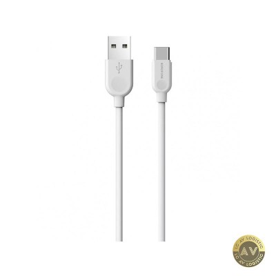 Cablu Date si Incarcare USB-A - USB-C Borofone BX14 LinkJet 18W 1m Alb foto