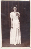 Bnk foto - Portret de doamna - Foto Reval Bucuresti 1942, Romania 1900 - 1950, Sepia, Portrete