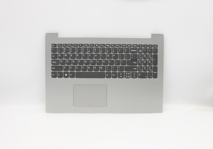 Carcasa superioara cu tastatura palmrest Laptop, Lenovo, IdeaPad 320-15IKB Type 80XL, 80YE, 81BG, 81BT, 5CB0N86311, argintie, layout US