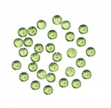 Decorațiuni nail art 2 mm - 50 buc strasuri rotunde &icirc;n săculeț, verde