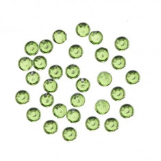 Decorațiuni nail art 2 mm - 50 buc strasuri rotunde în săculeț, verde