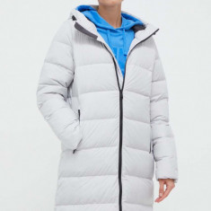 Jack Wolfskin geaca de puf femei, culoarea gri, de iarna