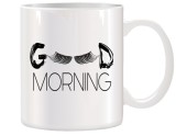 Cana alba personalizata Good Morning It&#039;s Lash O&#039;clock, INOVATIX&reg;. 330ml, Oem