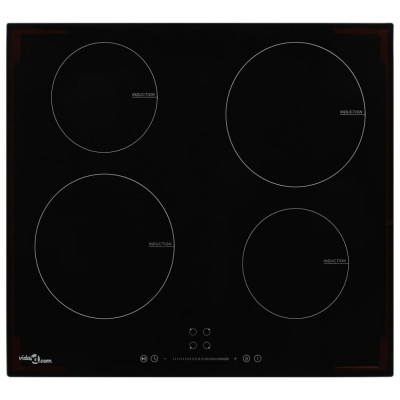 Plită cu inducție cu 4 arzătoare, control tactil, sticlă 7000 W foto