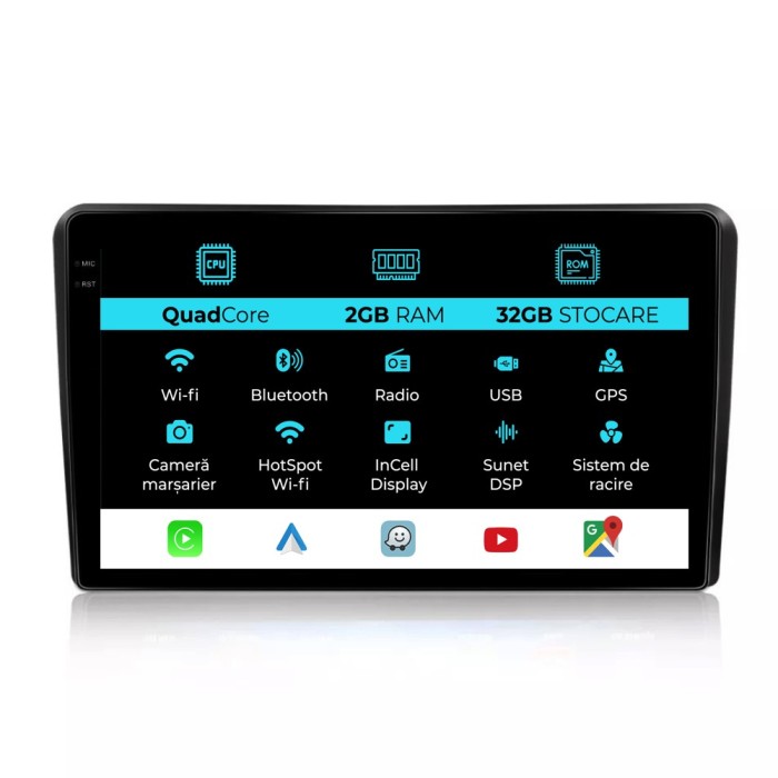 Navigatie Dedicata Citroen Berlingo (2008-2019), 9Inch, 2Gb Ram, 32Gb Stocare, Carplay