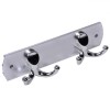 Cuier Metalic, 4 C&acirc;rlige, Argintiu, 16x3.5cm, Oem