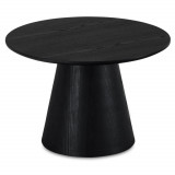 Round Coffee Table Tango &oslash;60x40 Black Oak