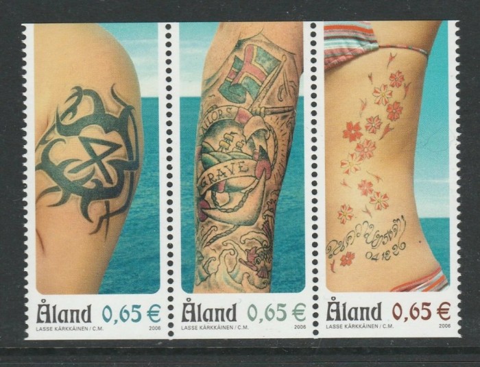 Aland (Finlanda) 2006 - Tatuaje, serie neuzata