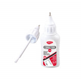 Corector Creion cu Pensula Daco, Uscare Rapida, 10 ml, Alb, Corectoare Daco, Corector cu Pensula, Corector Fluid, Corectoare Fluide, Corector Lichid,