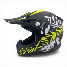 Casca cross/atv copii MiniRocket galben fluo marime YM