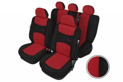 Huse scaune auto Sport Line Super Marime L, AirBag Rosu foto