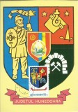 TSV* - MAXIMA HUNEDOARA - STEMA JUDETULUI HERALDICA `78 STAMPILA 3