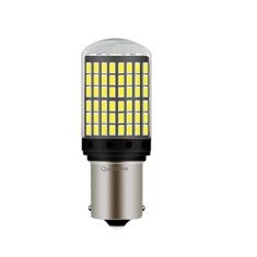 Bec LED Canbus 1156 BA15S P21W 3014, 144 LED-uri Marsarier, Alb, 6000K, BZRSH