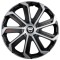 Set 4 Capace Roti Evo Gri-Negru R16, pentru DACIA