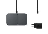 Wireless Charger Duo 15W Super Fast Wireless Charge; Travel Adapter 25W Super Fast Charge; USB-C to USB-C Cable, 1m; Black &quot;EP-P5400TBEGEU&quot; (timbru ve