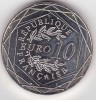 Franta 10 Euro UEFA Euros 2016, Europa, Argint